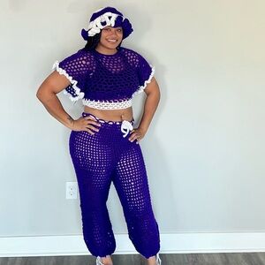 Handmade crochet set